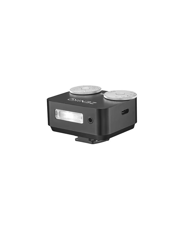 ZENIKO ZA12 Dual Dial Retro Mini Rechargeable Camera Flash Light Speedlite for Canon Fuji XM5 XT3/Sony A7M3 Ricoh GR3/4 Camera - Image 2